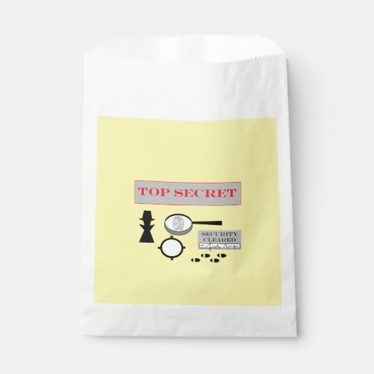 「秘密代理人/スパイ」パーティーの好意バッグ フェイバーバッグ (正面)