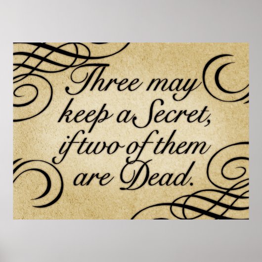 秘密保は三つ ポスター (正面)