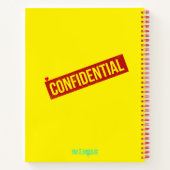 秘密印血（ばちゃばちゃ）跳ねる誌 ノートブック (裏面)