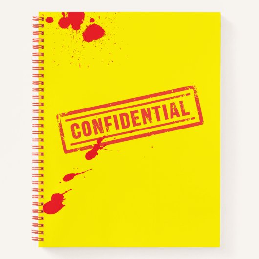 秘密印血（ばちゃばちゃ）跳ねる誌 ノートブック (正面)