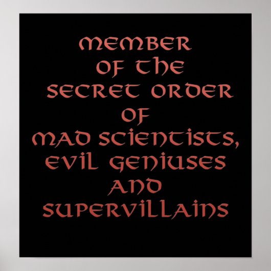 秘密命令プリント・ポスター会員 ポスター (正面)