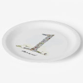 秘密庭の最初誕生会 ペーパープレート (アングル)