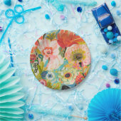 秘密庭の花柄III ペーパープレート (パーティー)