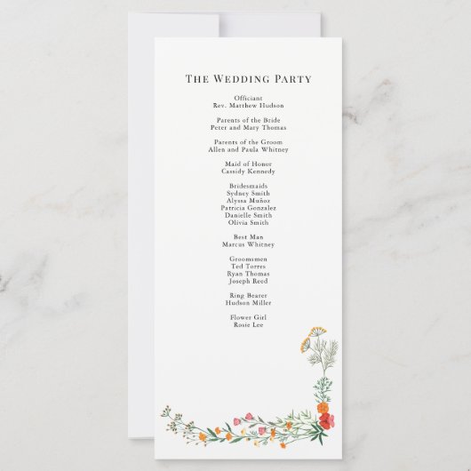 秘密庭園の結婚式式 (裏面)