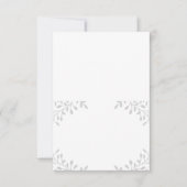 秘密庭園の結婚式折り畳みエスコートカード 招待状 (正面)