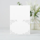 秘密庭園の結婚式折り畳みエスコートカード 招待状 (スタンド正面)