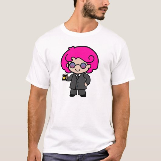 秘密情報機関の女の子 Tシャツ (正面)