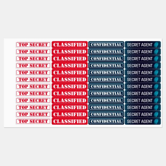 秘密捜査官スパイ神秘パーティー ラベル (シート)