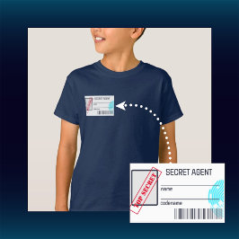 秘密捜査官スパイ神秘パーティー 長方形シール