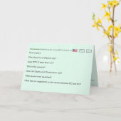 秘密暗号誕生日🕵️♂️おもしろい陰謀説 カード (黄色い花)