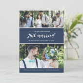 秘密結婚しました 新婚 ウェディング発表 招待状 (スタンド正面)