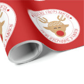 秘密配信型枠サンタクリスマストナカイ ラッピングペーパー (ロールコーナー)