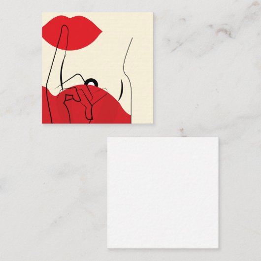 秘密 スクエア名刺 (正面/裏面)