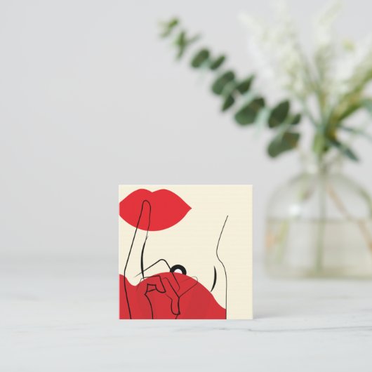 秘密 スクエア名刺 (スタンド正面)