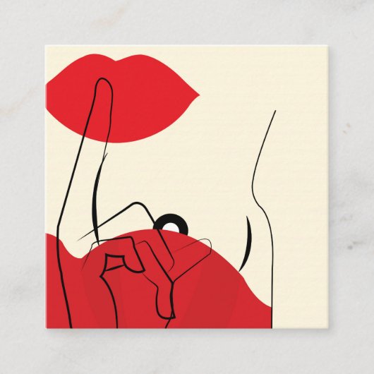 秘密 スクエア名刺 (正面)