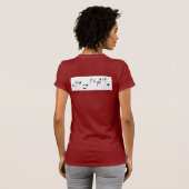 秘密I "ハート"神聖なハープ" Tシャツ (裏面フル)