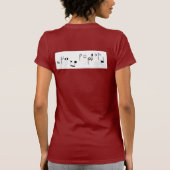 秘密I "ハート"神聖なハープ" Tシャツ (裏面)