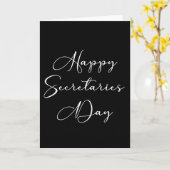秘書おめでとう。管理プロフェッショナル カード (黄色い花)