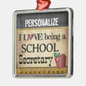 秘書になるのが大好き |ヴィンテージ メタルオーナメント (左)