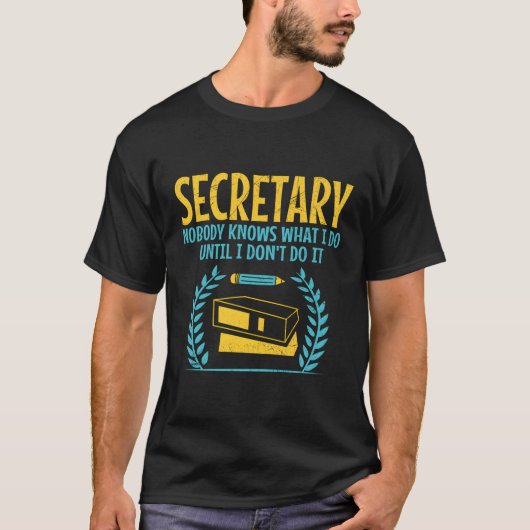 秘書のアシスタントの職業経歴 Tシャツ (正面)