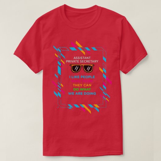 秘書のアシスタントクラシックTシャツ Tシャツ (デザイン正面)