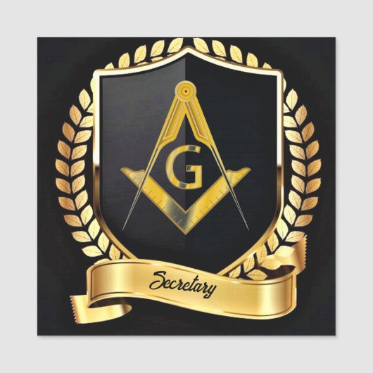 秘書の名前タグ 名札 (正面)