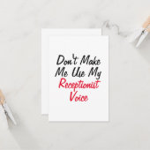 秘書の声を使う羽目にさせないで カード (正面/裏面インサイチュ)