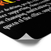 秘書の定義の学校の秘書のチーム ポスター (角)