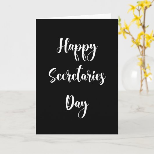 秘書の日おめでとう。管理プロフェッショナル カード (黄色い花)