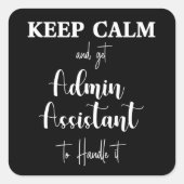 秘書の日は幸せ。管理プロフェッショナル スクエアシール (正面)