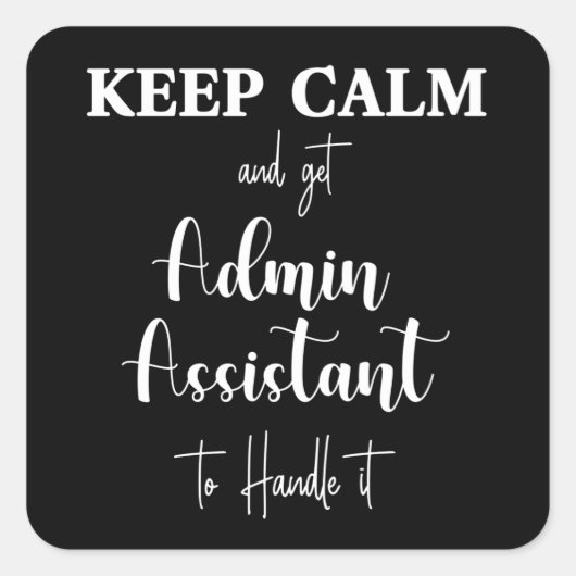 秘書の日は幸せ。管理プロフェッショナル スクエアシール (正面)