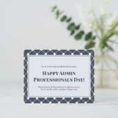 秘書の日（Administrative Professionals Day） ポストカード (スタンド正面)