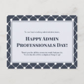 秘書の日（Administrative Professionals Day） ポストカード (正面)