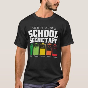 秘書の電池寿命 Tシャツ