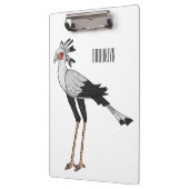 秘書の鳥の漫画イラストレーション クリップボード (左)