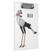 秘書の鳥の漫画イラストレーション クリップボード (右)