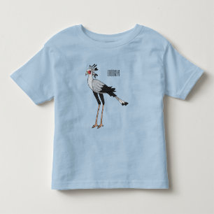 秘書の鳥の漫画イラストレーション トドラーTシャツ