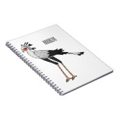 秘書の鳥の漫画イラストレーション ノートブック (右側)