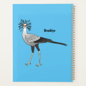 秘書の鳥の漫画イラストレーション プランナー手帳 (裏面)