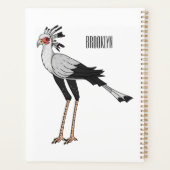 秘書の鳥の漫画イラストレーション プランナー手帳 (裏面)