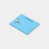 秘書の鳥の漫画イラストレーション ポストイット (アングル)