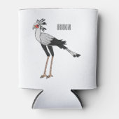 秘書の鳥の漫画イラストレーション 缶クーラー (正面)