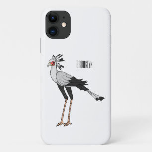 秘書の鳥の漫画イラストレーション iPhone 11 ケース