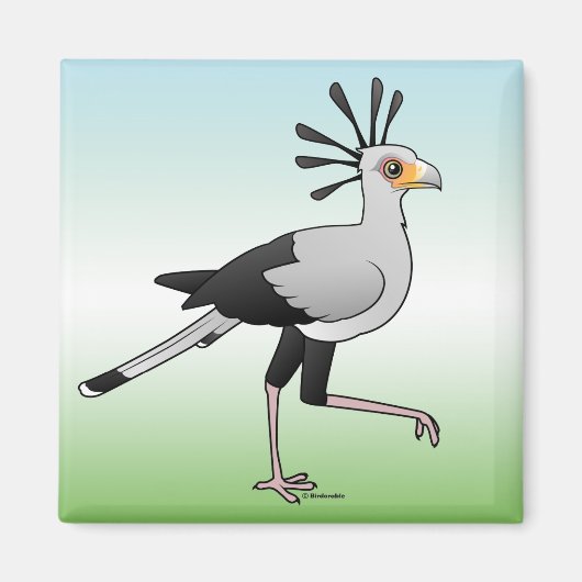 秘書の鳥 マグネット (正面)