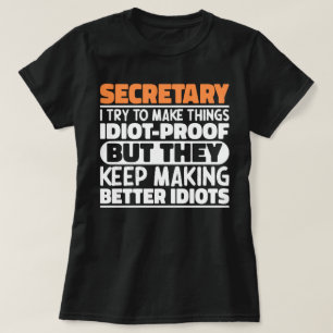 秘書は物事をおもしろい諺するクール Tシャツ