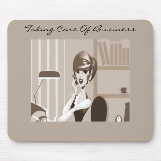 秘書ガール・アリシア マウスパッド (正面)