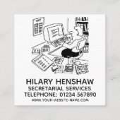 秘書サービススクエアビジネスカード スクエア名刺 (正面)