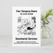 秘書サービス漫画デザインカード シーズンカード (スタンド正面)