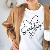 秘書ハートカスタマイズ可能Tシャツ Tシャツ