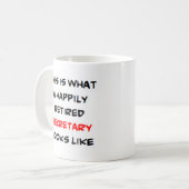 秘書退職した コーヒーマグカップ (正面左)